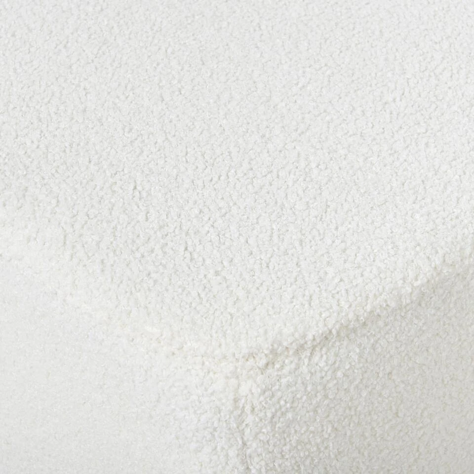 LUNGO - Ottomaan - Wit - Bouclé 9 LUNGO - Ottomaan - Wit - Bouclé - Afbeelding 7