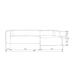 WOOOD Bean Hoekbank Rechts - Ribstof - Naturel - 73x305x96 11 WOOOD Bean Hoekbank Rechts - Ribstof - Naturel - 73x305x96 -LeenBakker Winkel 02baf193c11b47ebbbe770e3d36d8924 1