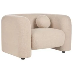 LEIREN - Fauteuil - Beige - Bouclé 14 LEIREN - Fauteuil - Beige - Bouclé -LeenBakker Winkel 03b5517f47c74ce49d1c77c717c5b0cc