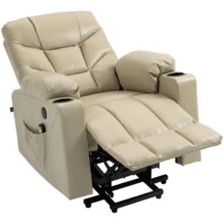 CLP Fauteuil Andover Zwart Frame - Kunstleer - Creme -LeenBakker Winkel 03d9716315ba4fc08c6e13a46e729413