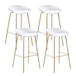 VENLO - Set Van 4 Barstoelen - Wit - Synthetisch Materiaal -LeenBakker Winkel 03e0bd4db46d4b9797ae929d6bfd422e