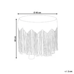 NAWABAD - Poef - Beige - 40 X 40 X 50 Cm - Katoen -LeenBakker Winkel 059b5df6c2a44c1a8b4f88b17caa3a7b