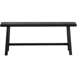 WOOOD Imme Bankje - Grenen - Zwart - 45x110x35 -LeenBakker Winkel 062cb80d538846c2aa6f3e4641a02587