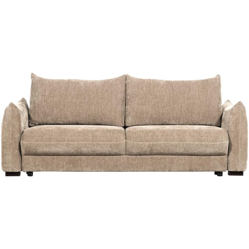 WOOOD Jonne 3-Zits Slaapbank - Chennile - Naturel - 92x233x105 5 WOOOD Jonne 3-Zits Slaapbank - Chennile - Naturel - 92x233x105 - Afbeelding 3