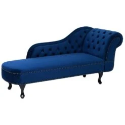 NIMES - Chaise Longue - Blauw - Rechterzijde - Fluweel 19 NIMES - Chaise Longue - Blauw - Rechterzijde - Fluweel -LeenBakker Winkel 06ff5f5532874941888bd0e0add18482
