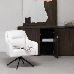 Fauteuil Draaibaar - Stof Beige - 75x70x85cm - Matthias 8 Fauteuil Draaibaar - Stof Beige - 75x70x85cm - Matthias -LeenBakker Winkel 070ff34feb7d42bb8d390a1531e94089