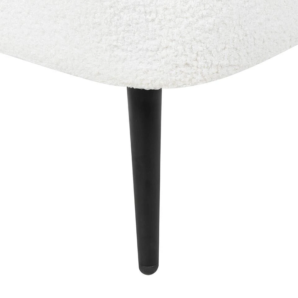 ALLIER - Chaise Longue - Off-white - Rechterzijde - Bouclé 14 ALLIER - Chaise Longue - Off-white - Rechterzijde - Bouclé - Afbeelding 12