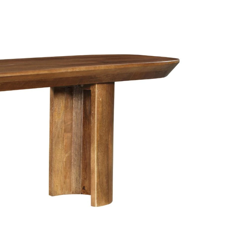 StarFurn Eetkamerbank Walnoot Mangohout - 280x38x45cm - Maré 9 StarFurn Eetkamerbank Walnoot Mangohout - 280x38x45cm - Maré - Afbeelding 7