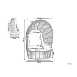 Beliani Fauteuil LIDO - Beige Rotan -LeenBakker Winkel 0858c38da24d488e8a712a1c2c911fd6