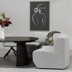 EetkamerbankGreige Stof - Halfrond - 210x85x85cm - Ivar 8 EetkamerbankGreige Stof - Halfrond - 210x85x85cm - Ivar -LeenBakker Winkel 0935283a26b14fbd8298175defa10bb5