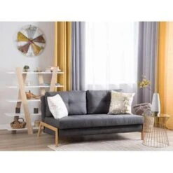 Beliani Tweezitsbank - EDLAND Grijs Polyester -LeenBakker Winkel 09c4572758814621a53bf2753d42199a