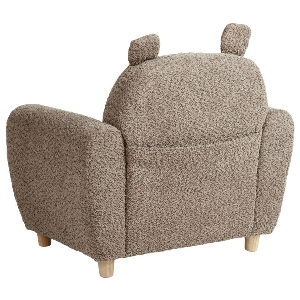 MARIBO - Kinderfauteuil - Bruin - Bouclé 7 MARIBO - Kinderfauteuil - Bruin - Bouclé - Afbeelding 5