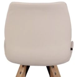 CLP Eetkamerstoel Luna Natura Frame - Kunstleer - Creme -LeenBakker Winkel 0a7cb147b25342a382aad4065a447c9a