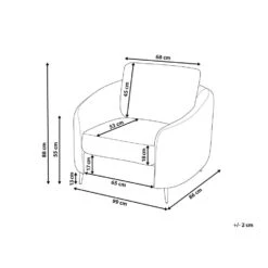 Beliani Fauteuil TROSA - Groen Polyester -LeenBakker Winkel 0aa3edf187c14202bf6ff6a2457a851d