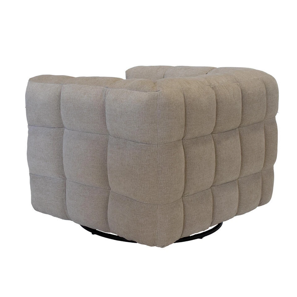 Draaifauteuil Taupe - Zithoogte 44cm - Stuva 8 Draaifauteuil Taupe - Zithoogte 44cm - Stuva - Afbeelding 6