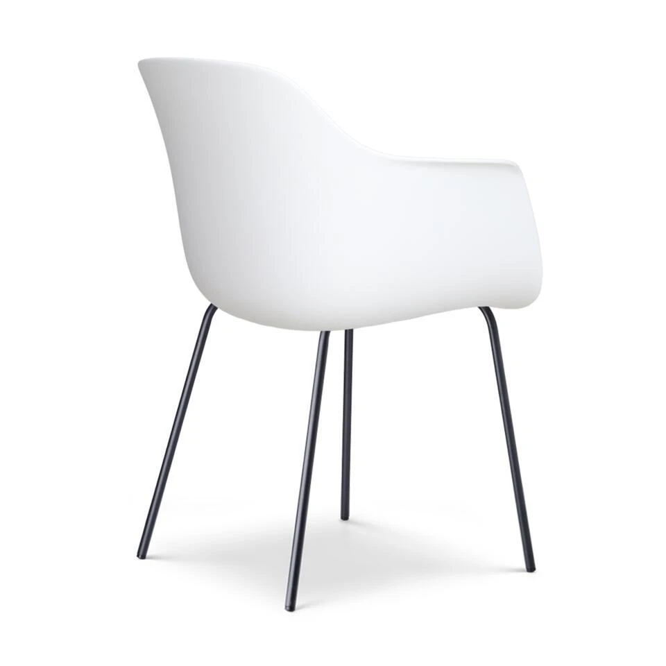 Nolon Nora-Liz Eetkamerstoel Wit - Beige Kussen - Zwarte Poten 10 Nolon Nora-Liz Eetkamerstoel Wit - Beige Kussen - Zwarte Poten - Afbeelding 8