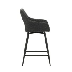 Barkruk Skye Draaibaar Met Armleuning Zwart - Zithoogte 66,50 Cm - Stof - Zwart -LeenBakker Winkel 0bac03e0337945b59e614807cfc9a215