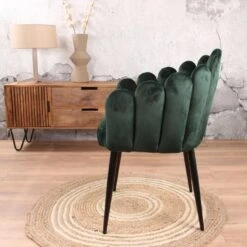 DS4U - Flower Eetkamerstoel Velvet Groen 11 DS4U - Flower Eetkamerstoel Velvet Groen -LeenBakker Winkel 0c037115cf4646f7b7bf5894db33e63e