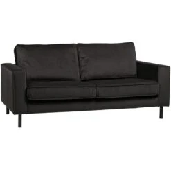 WOOOD Robin 2,5-Zits Bank - Fluweel - Grijs - 80x180x93 -LeenBakker Winkel 0cbf5fef915944018f36486c9347b7ba