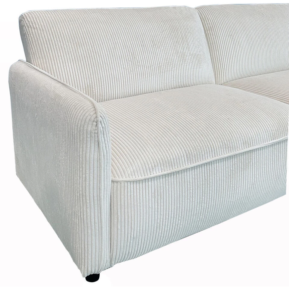 Alicia - Slaapbank 3-zits In Crèmekleurige Stof 12 Alicia - Slaapbank 3-zits In Crèmekleurige Stof - Afbeelding 10