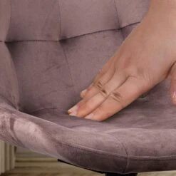 CLP Eetkamerstoel Merna Zwart Frame - Fluweel - Bruin -LeenBakker Winkel 0d2daae25a1841578d717e1a90b54a59