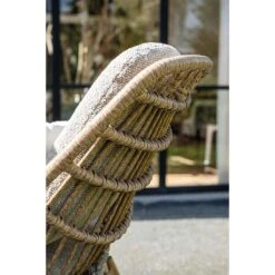 Castello Lounge Fauteuil - Light Teak Look - Natural Rotan-merino Sand -LeenBakker Winkel 0db113ddf3cc4486aaf92c80dc605f2d