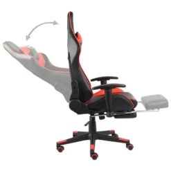 VidaXL - Gamingstoel - Rood - PVC -LeenBakker Winkel 0dbbe35a87f14dde873d1f9c7ec18d9a