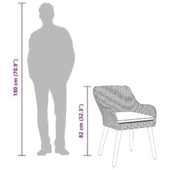 VidaXL - Tuinstoel - Zwart - Poly Rattan - 55 X 62.5 X 82cm -LeenBakker Winkel 0e3ec3c0e0f04f6fa3dc9d29644f10cd