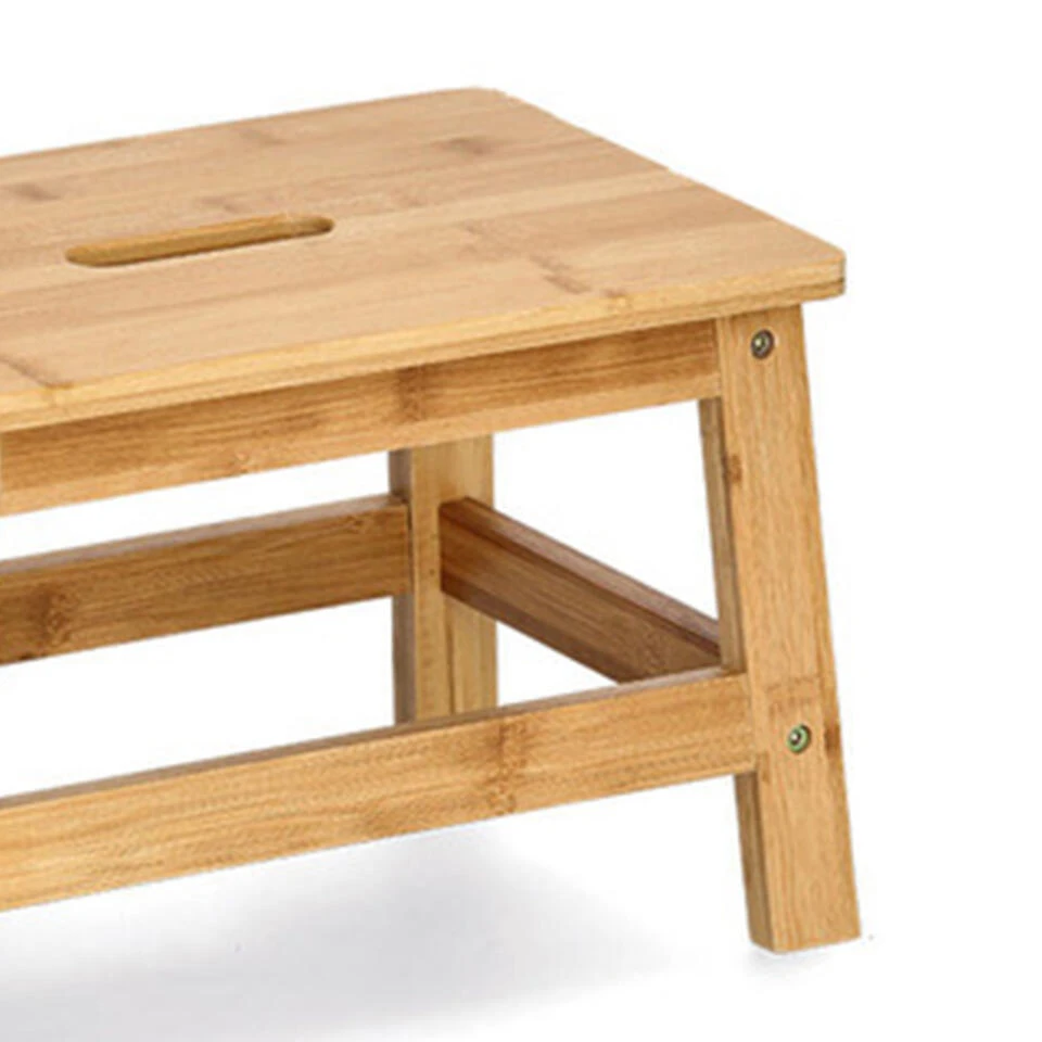 Merkloos Zeller Voetenbankje/krukje - Bamboe - 38 X 26 X 25 Cm - Opstapje 3 Merkloos Zeller Voetenbankje/krukje - Bamboe - 38 X 26 X 25 Cm - Opstapje - Afbeelding 2