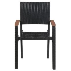 VidaXL Tuinstoelen 2 St Poly Rattan Zwart 8 VidaXL Tuinstoelen 2 St Poly Rattan Zwart -LeenBakker Winkel 1000006353 0102