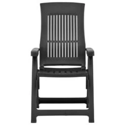 VidaXL Tuinstoelen 2 St Verstelbaar Kunststof Antracietkleurig -LeenBakker Winkel 1000006375 0102