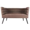 Leitmotiv Bank Explicit - Suede Look Chocolade Bruin - 128x71x74cm 1 Leitmotiv Bank Explicit - Suede Look Chocolade Bruin - 128x71x74cm -LeenBakker Winkel 1000022685
