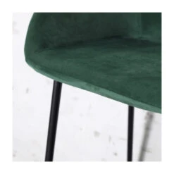 Giga Meubel Barkruk Velvet Groen - 46x50x102 - Barkruk Amira -LeenBakker Winkel 1000027434 0102