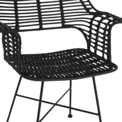Giga Meubel Rotan Stoel Zwart - Badung -LeenBakker Winkel 1000027481 0102