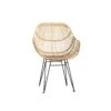 Giga Meubel Eetkamerstoel Naturel - Rotan - Sava -LeenBakker Winkel 1000027545