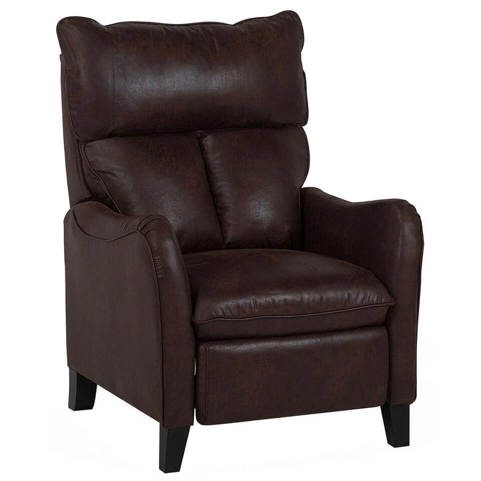 ROYSTON - TV-fauteuil - Bruin - Kunstleer 3 ROYSTON - TV-fauteuil - Bruin - Kunstleer