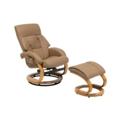 Beliani Massagestoel FORCE - Beige Kunstleer