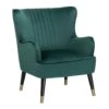 VARBERG - Fauteuil - Groen - Fluweel 1 VARBERG - Fauteuil - Groen - Fluweel -LeenBakker Winkel 1000027742