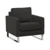 Beliani Fauteuil VIND - Grijs Polyester