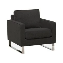 Beliani Fauteuil VIND - Grijs Polyester