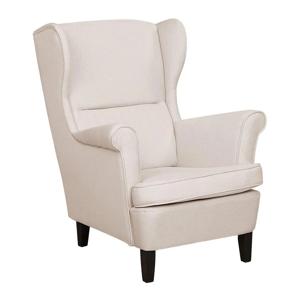 Beliani Oorfauteuil ABSON - Beige Polyester 3 Beliani Oorfauteuil ABSON - Beige Polyester