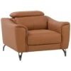Beliani Fauteuil NARWIK - Bruin Kunstleer, Leer -LeenBakker Winkel 1000027816