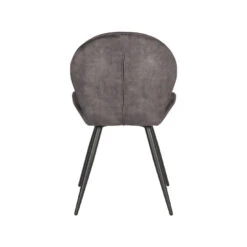 LABEL51 Eetkamerstoel Sil - Antraciet - Velours -LeenBakker Winkel 1000028353 0103