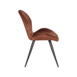 LABEL51 Eetkamerstoel Sil - Rust - Velours -LeenBakker Winkel 1000028379 0102