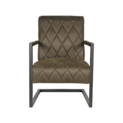 LABEL51 Fauteuil Denmark - Army Green - Microfiber -LeenBakker Winkel 1000028404 0101