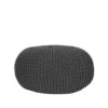 LABEL51 Poef Knitted - Antraciet - Katoen - L -LeenBakker Winkel 1000028459