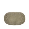 LABEL51 Poef Knitted - Olijfgroen - Katoen - L
