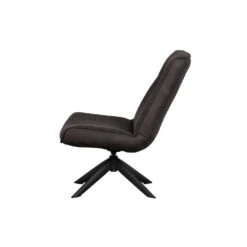 WOOOD Skyler Draaifauteuil - Kunstleer - Zwart - 94x67x85 -LeenBakker Winkel 1000031095 0103