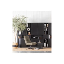 WOOOD Job Draaifauteuil - Teddy - Groen - 101x70x85 -LeenBakker Winkel 1000031099 0103