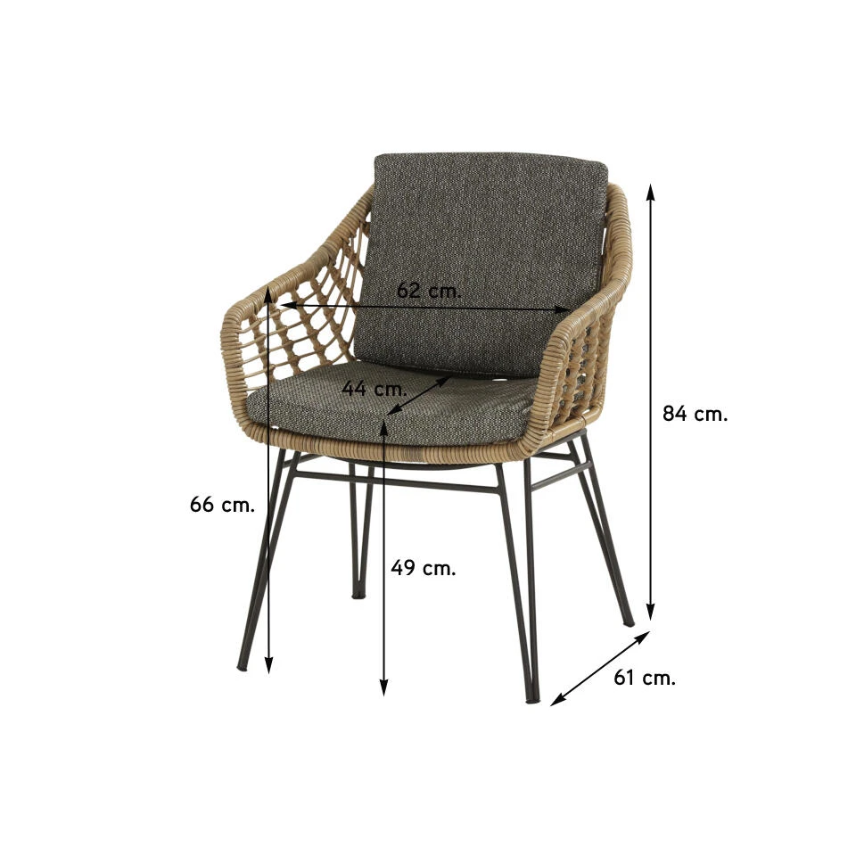 4 Seasons Cottage Tuinstoel (1 St.) 5 4 Seasons Cottage Tuinstoel (1 St.) - Afbeelding 3
